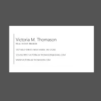 Simple Minimal White Real Estate Professional  Business Card