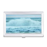 Ocean Wave Crashing Business Card Case