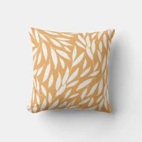 Abstract Leaf Throw Pillow