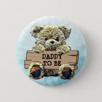 Dad to Be Baby Shower Button