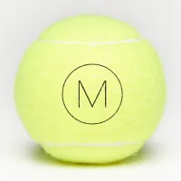 Black Minimalist Modern Font Monogram Tennis Balls