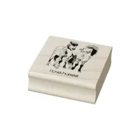  I love horses! Cute Icelandic ponies Rubber Stamp