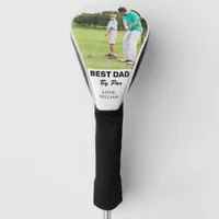 Modern BEST DAD BY PAR Custom Photo Golf Head Cover