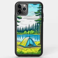 Nature Camping Themed Tent in the Woods OtterBox Symmetry iPhone 11 Pro Max Case