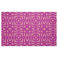 Fuchsia Pink Chic Mosaic Geometric Pattern Fabric