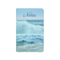 Blue Ocean Waves Crashing On Beach Diary Writing Journal