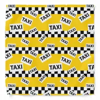 Taxi Driver Yellow Cab Patterned Bandana