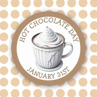 Celebrate Hot Chocolate Day, January 31st stickers