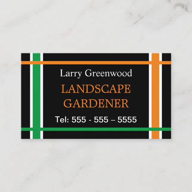Landscape Gardener Business Card