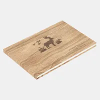 Wood Grain Nature Silhouette ID346 Guest Book