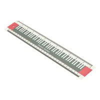 Personalized Music Themed Red Green Piano Keyboard Ruler