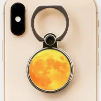 Orange Harvest Moon Photography Phone Ring Stand