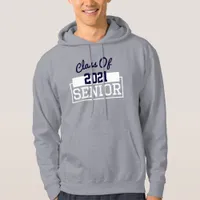 Mens Custom Name Class of 2021 Senior Hoodie