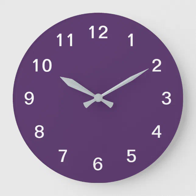 Dark Purple Minimalist Acrylic Wall Clock