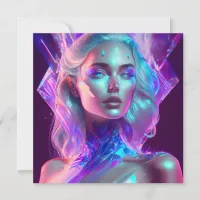 Gorgeous Ai Art Pretty Icy Glass like Woman