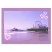 Santa Monica Pier Purple Hearts Tissue Paper