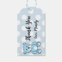 Personalized  Blue Baby Shower Thank you Gift Tags
