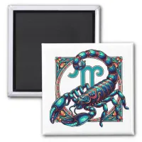 Horoscope Sign Scorpio | Blue Scorpion Magnet