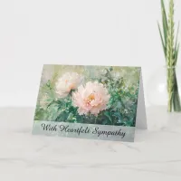 *~* Dreamy Blush Peony TV2 Sympathy Love Light Card