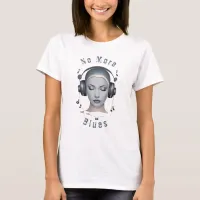 Musical Headphones Blues T-Shirt