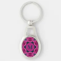 Pretty Pink Petunia Kaleidoscope Keychain