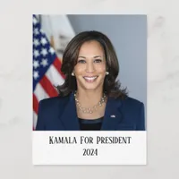 Kamala Harris For President  Postcard