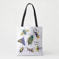 Chic Elegant Entomology Insect Lover Tote Bag