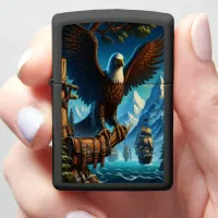 Eagle's Watch Over Distant Ships Zippo Lighter