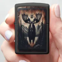 Moose In The Pines Zippo Lighter