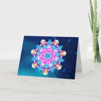 *~* Starry Night Blue, Turquoise Healing Energy Card