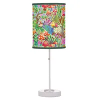 Colorful Enchanted Woodland Forest Whimsical Table Lamp