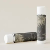 Jewel Palm Leaf Love & Thanks Gold ID830 Lip Balm