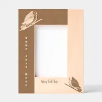 Whispers of the woods, two little birds etched frames 