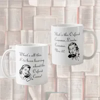 Oxford Comma Not Coma with Retro Ladies Coffee Mug