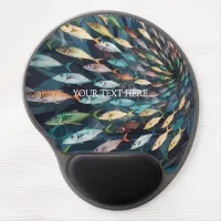 Whimsical Fish Pattern Gel Mouse Pad