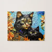 Childrens Jigsaw Puzzle Sets of Mosaic Cats