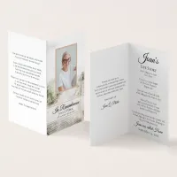 Boardwalk to Beach Coastal Funeral Memorial Prayer Business Card