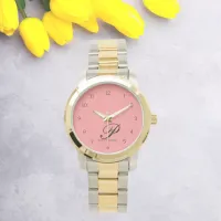 Rose Petal Script Charm Watch