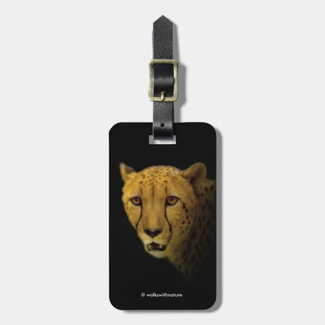 Trading Glances with a Magnificent Cheetah Luggage Tag