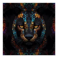 Mosaic Panther Art Poster