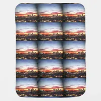 Phoenix, AZ at Sundown Stroller Blanket