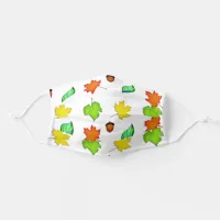 Autumn Leaves Fall Themed Adult Cloth Face Mask