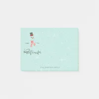 Magic and Wonder Christmas Snowman Mint ID440 Post-it Notes