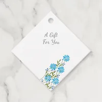 Simple Minimalist Wildflower Boho Chic Favor Tags