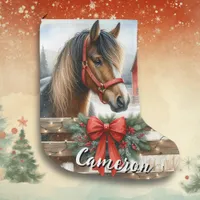 Pretty Horse Personalized Large Christmas Stocking