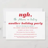 Funny Christmas In July Themed Holiday Party Invitation