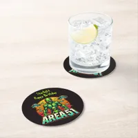 Mysterious Aliens Glow Near Area 51 Round Paper Coaster