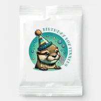 Otter Themed Blue Boy's Birthday Personalized Hot Chocolate Drink Mix