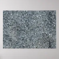 Faux Gray Sparkle Poster