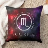 Starfield Scorpio Scorpion Western Zodiac Throw Pillow